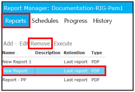 Remove Report