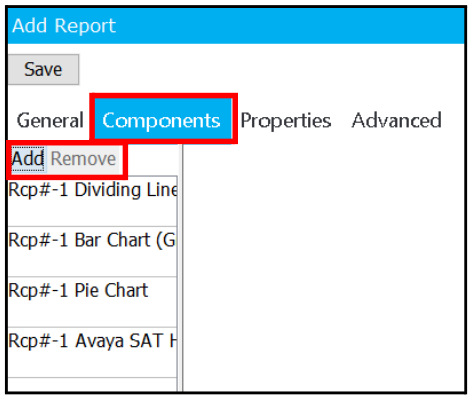 Components Tab