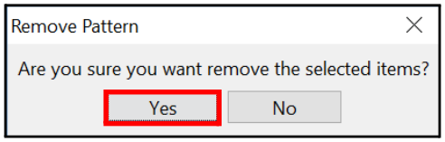 Remove Pattern