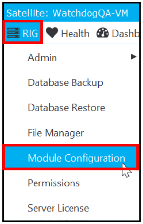 RIG > Module Configuration