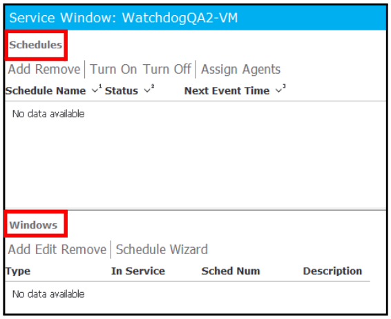 Service Window
