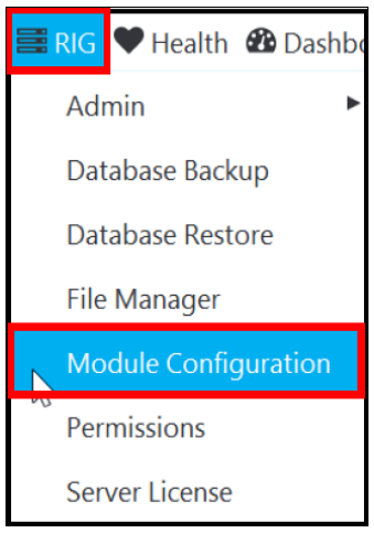 RIG > Module Configuration