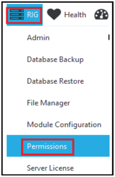 RIG > Permissions