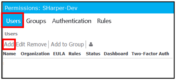Users - Add