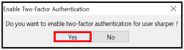 Enable Two-Factor Authentication