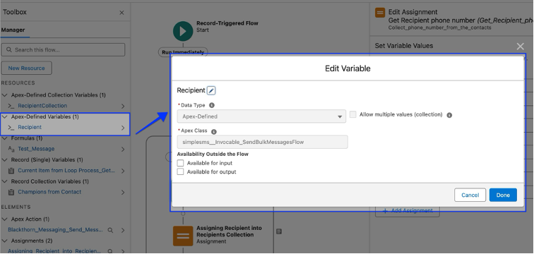 CRM204_Recipient Variable