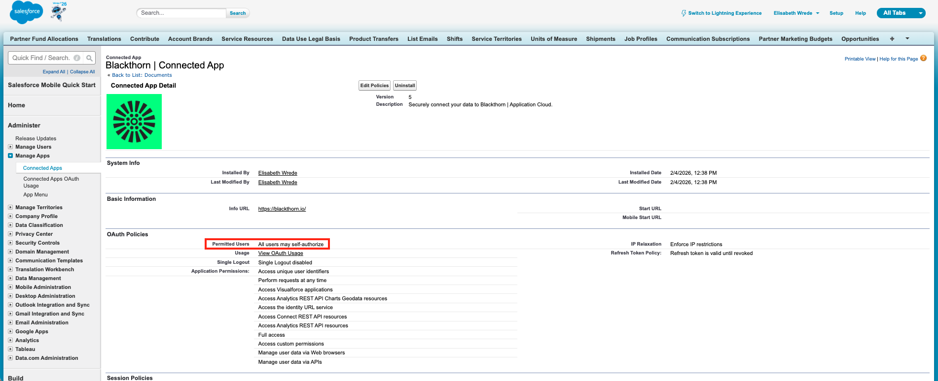 Connected Apps_Confirm Permitted Users