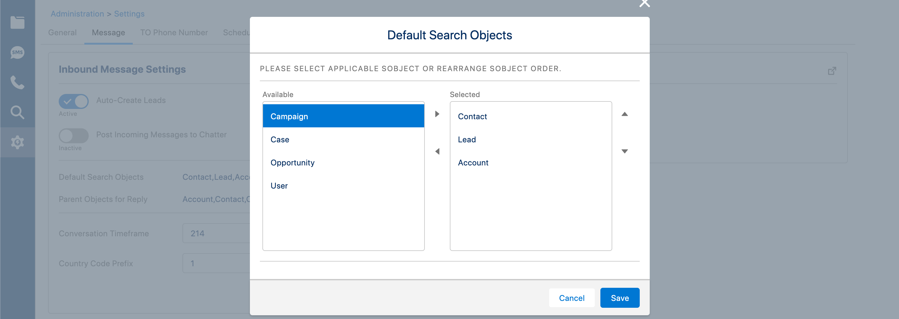 Copy of Admin Config-Default Search