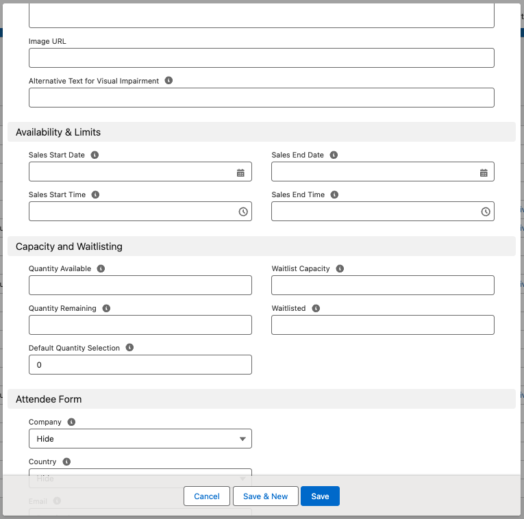 Create Tickets Capacity Waitlisting