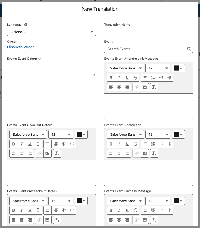 Event Builder_Translation Tab_Click New