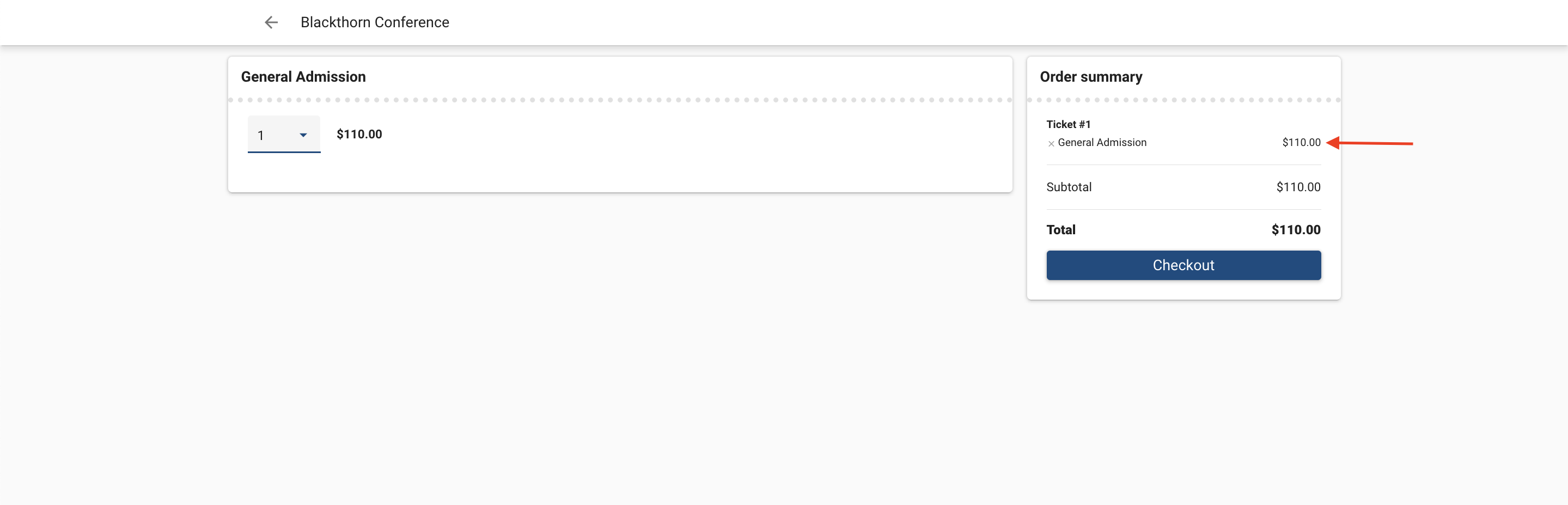 GST_Ticket in Cart