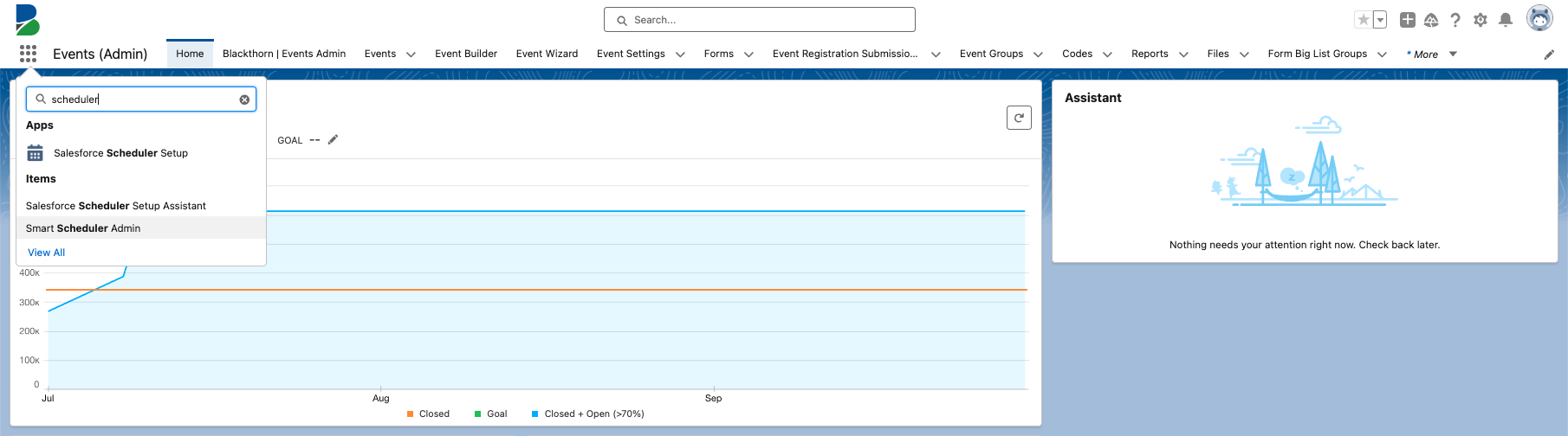 Go to Smart Scheduler Admin tab