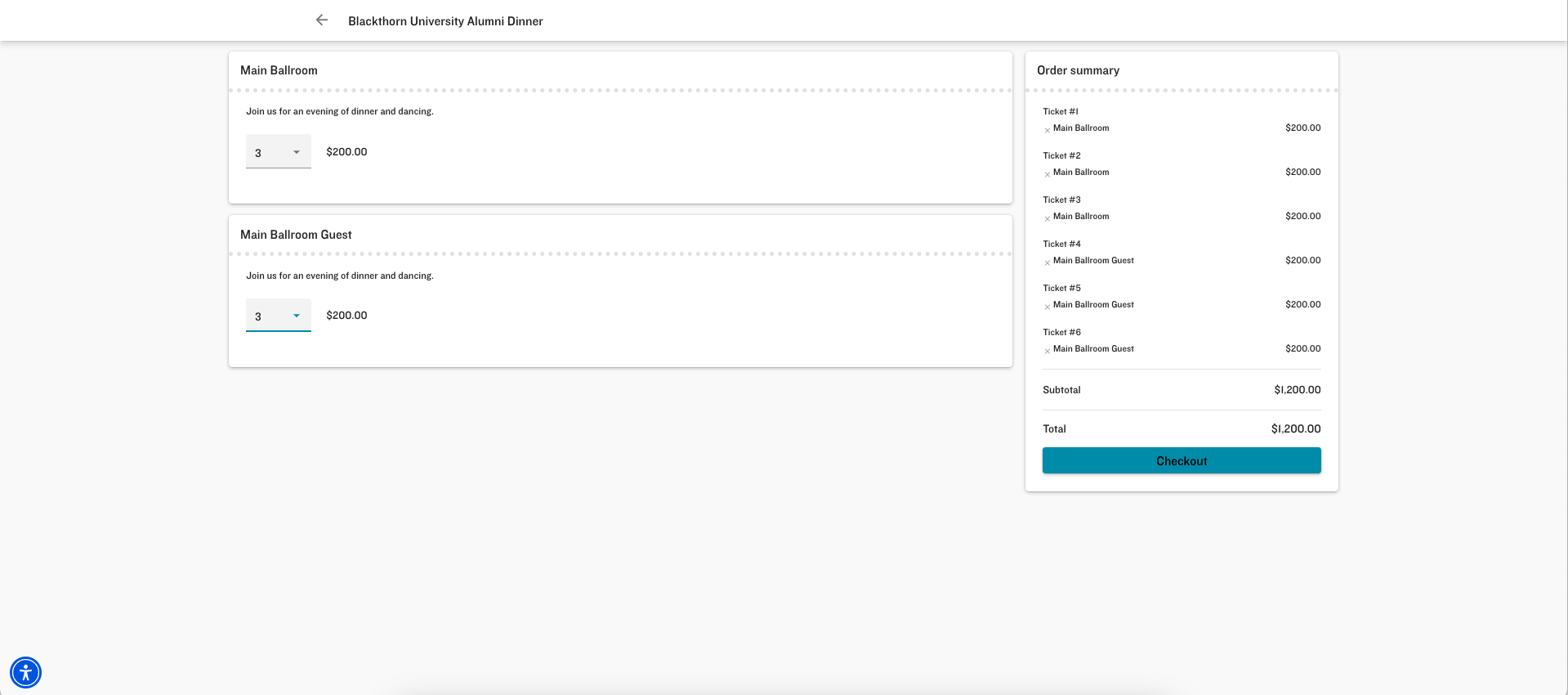 Group Registration_Select Tickets