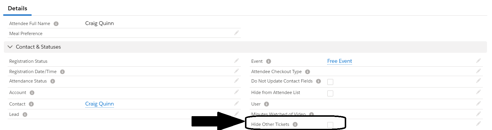 Hide other ticket types 1
