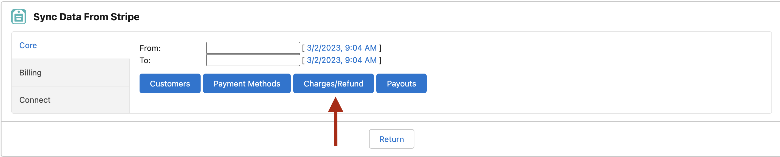 Historical Sync Stripe Charges Refunds