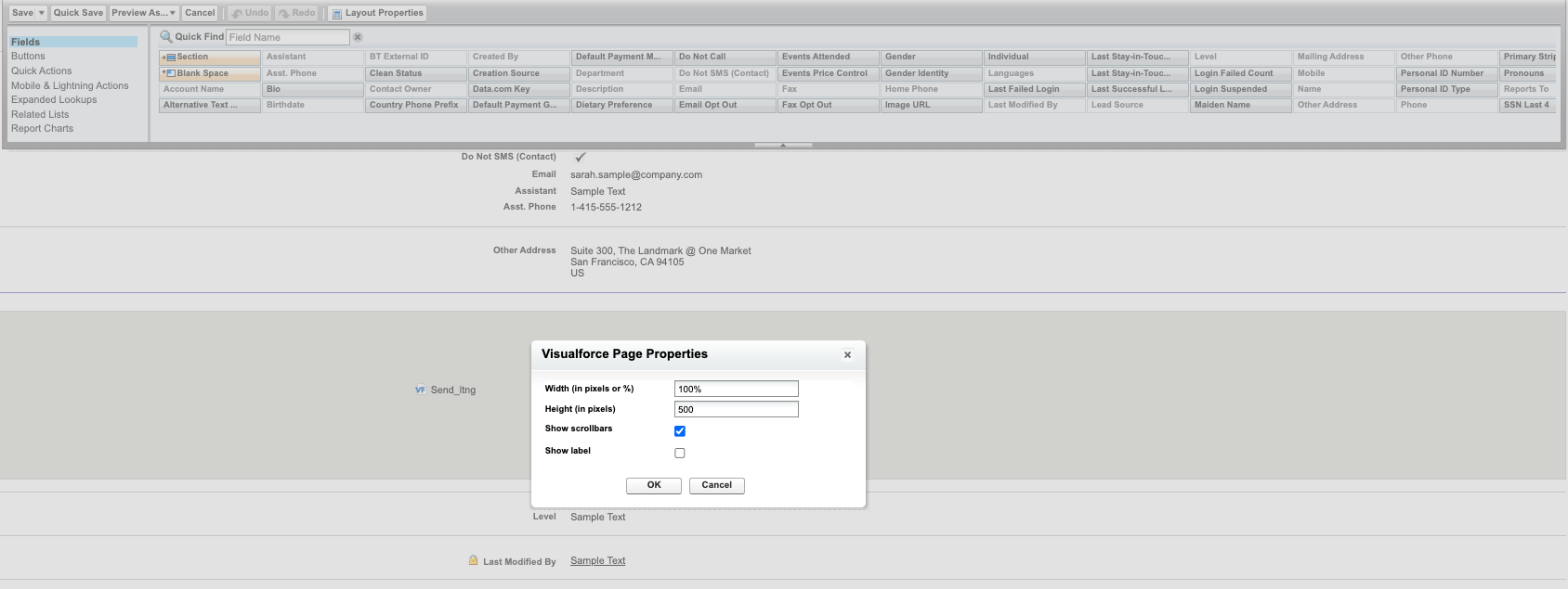 Messaging_ClassicContact_Component Settings