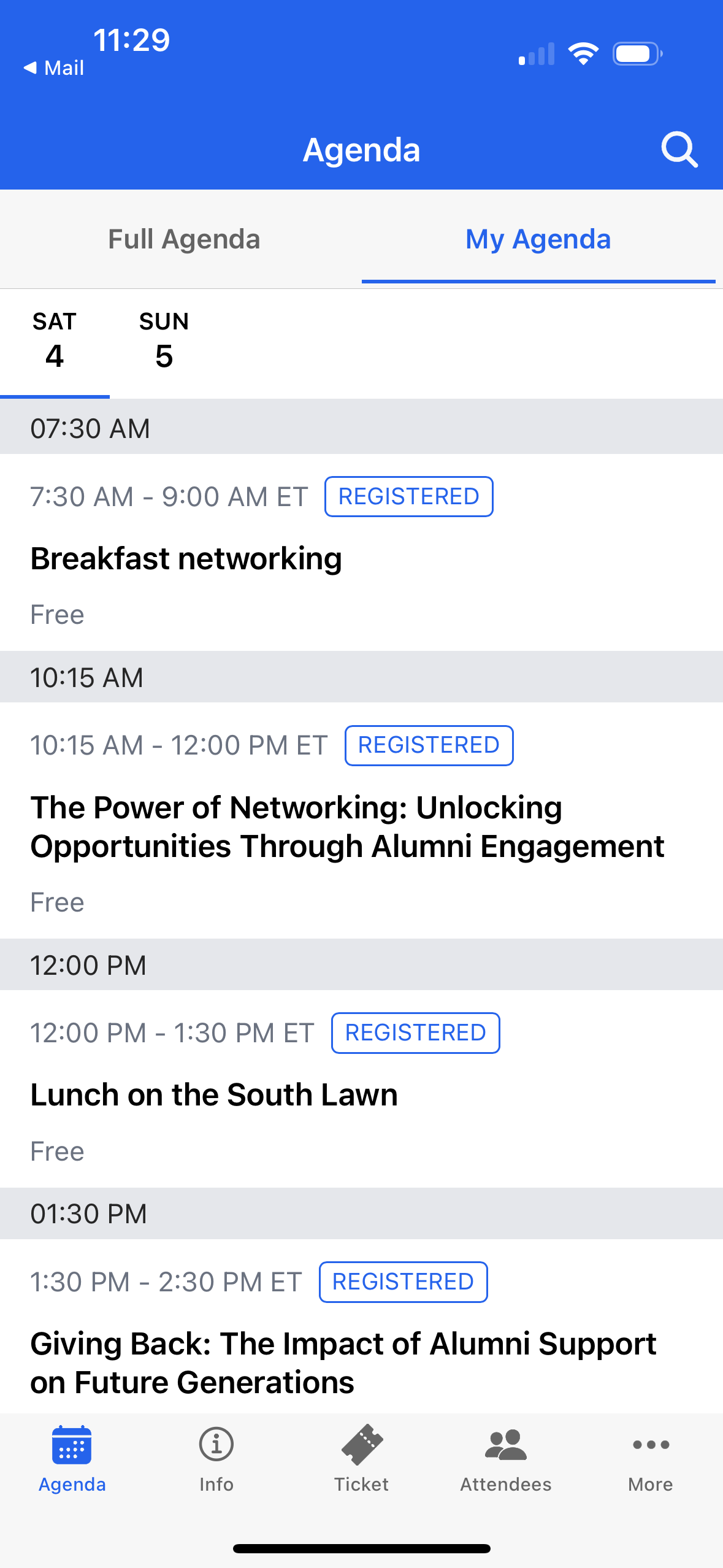 My Agenda