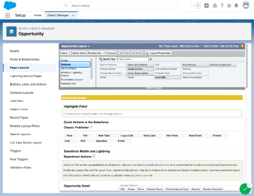 Opportunity Page Layout