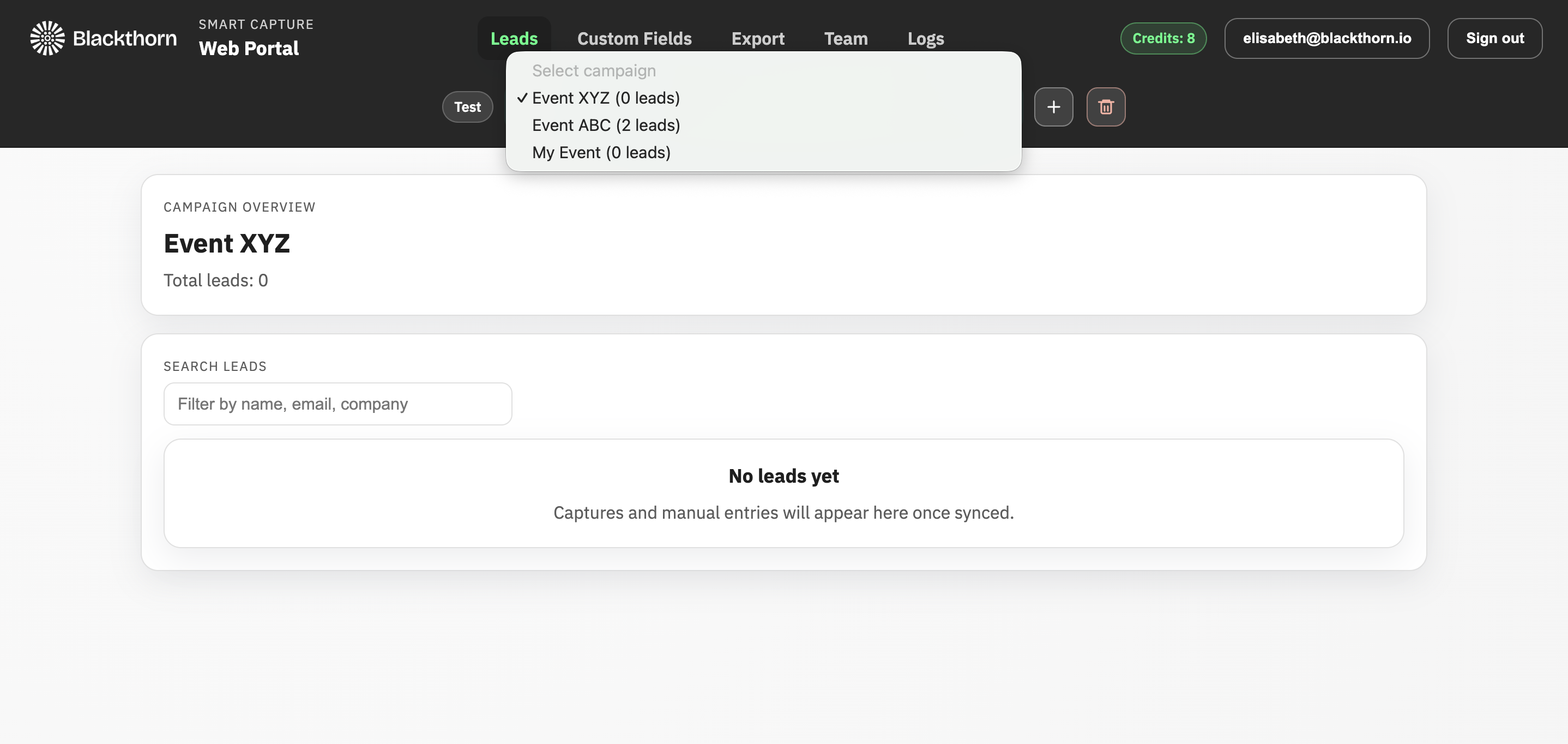 Smart Capture_Web Portal_Deleted Event No Longer Visible