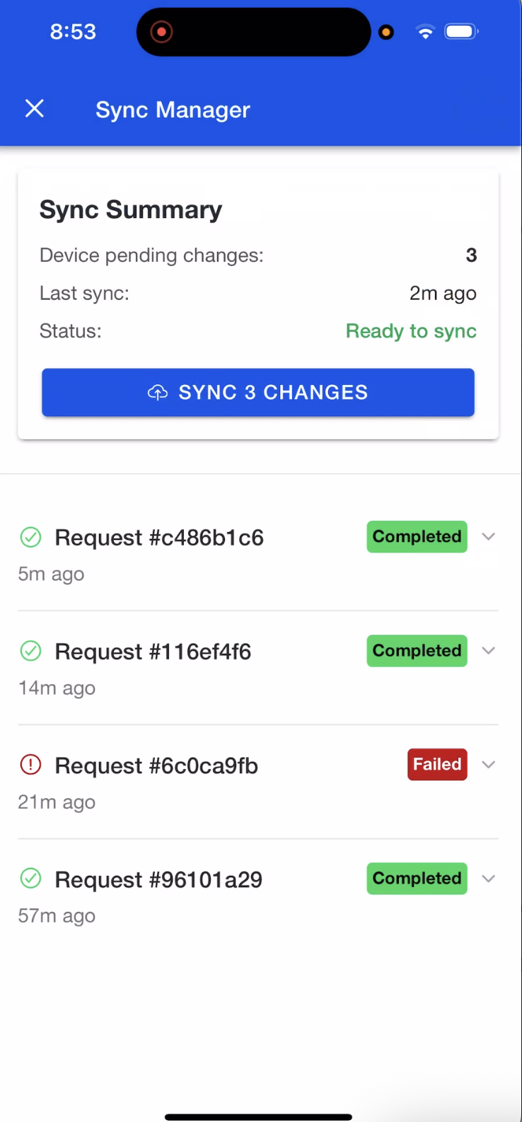 Swift Mode Check-in Sync Changes