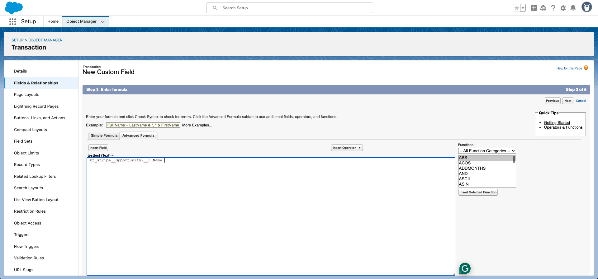 Add Merge Fields to Email Template - click Next