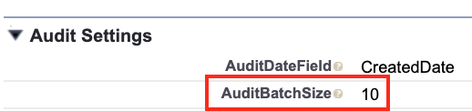 audit batch size