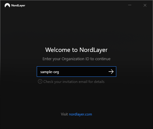 NordLayer Log in