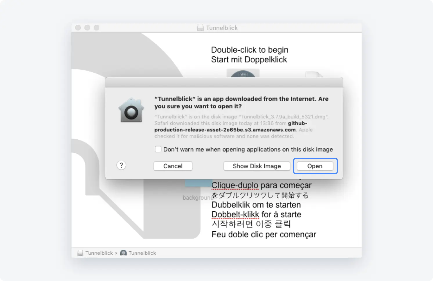 Setting up manual OpenVPN connection on macOS
